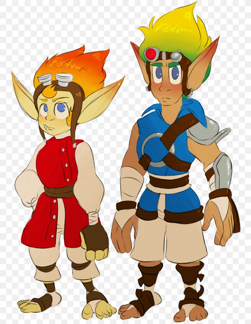 Jak And Daxter: The Lost Frontier Jak And Daxter: The Precursor Legacy Video Game, PNG, 758x1055px, Daxter, Action Figure, Art, Cartoon, Clothing Download Free