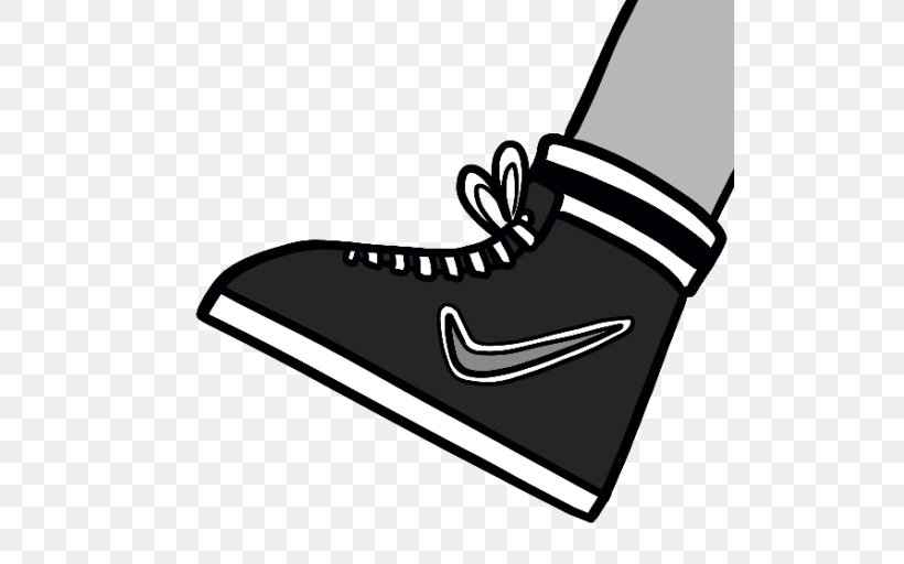 Clip Art Shoe Black & White, PNG, 512x512px, Shoe, Black M, Black White M, Blackandwhite, Cartoon Download Free
