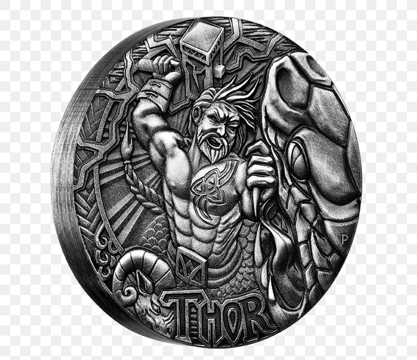 Loki Odin Asgard Norse Mythology Thor, PNG, 708x708px, Loki, Asgard, Black And White, Borr, Coin Download Free