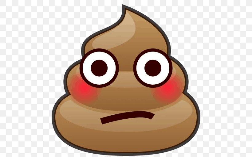 Pile Of Poo Emoji Sticker Telegram Image, PNG, 512x512px, Emoji, Beak, Character, Clothing, Computer Software Download Free