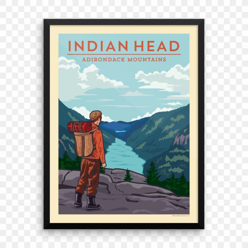 Poster Whiteface Mountain Adirondack Park Indian Head, PNG, 1000x1000px, Poster, Adirondack Mountains, Adirondack Park, Advertising, Indian Head Download Free