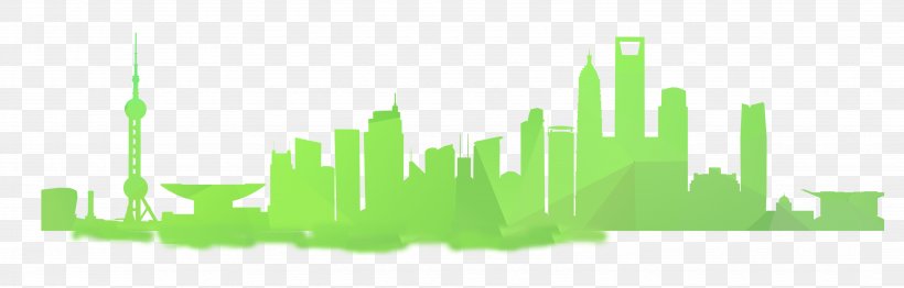 Shanghai Chicago Skyline Silhouette, PNG, 3708x1188px, Shanghai, Brand, Cartoon, Chicago, Cityscape Download Free