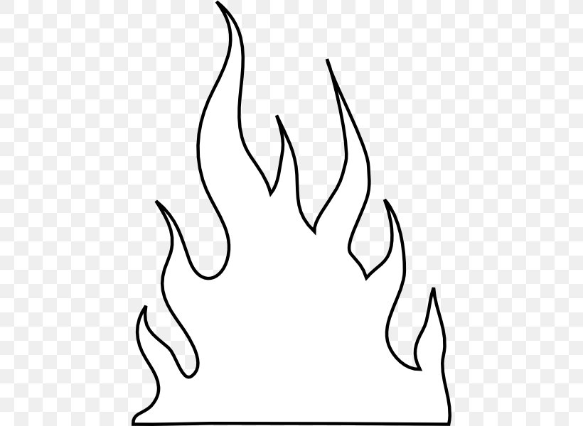 Flame Fire Coloring Book Clip Art, PNG, 450x600px, Flame, Area, Art, Artwork, Black Download Free