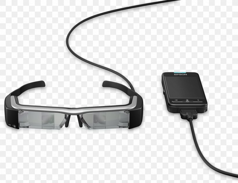 Augmented Reality Smartglasses Epson Moverio BT-200 Google Glass, PNG, 2174x1671px, Augmented Reality, Business, Computer Software, Electronics Accessory, Epson Download Free