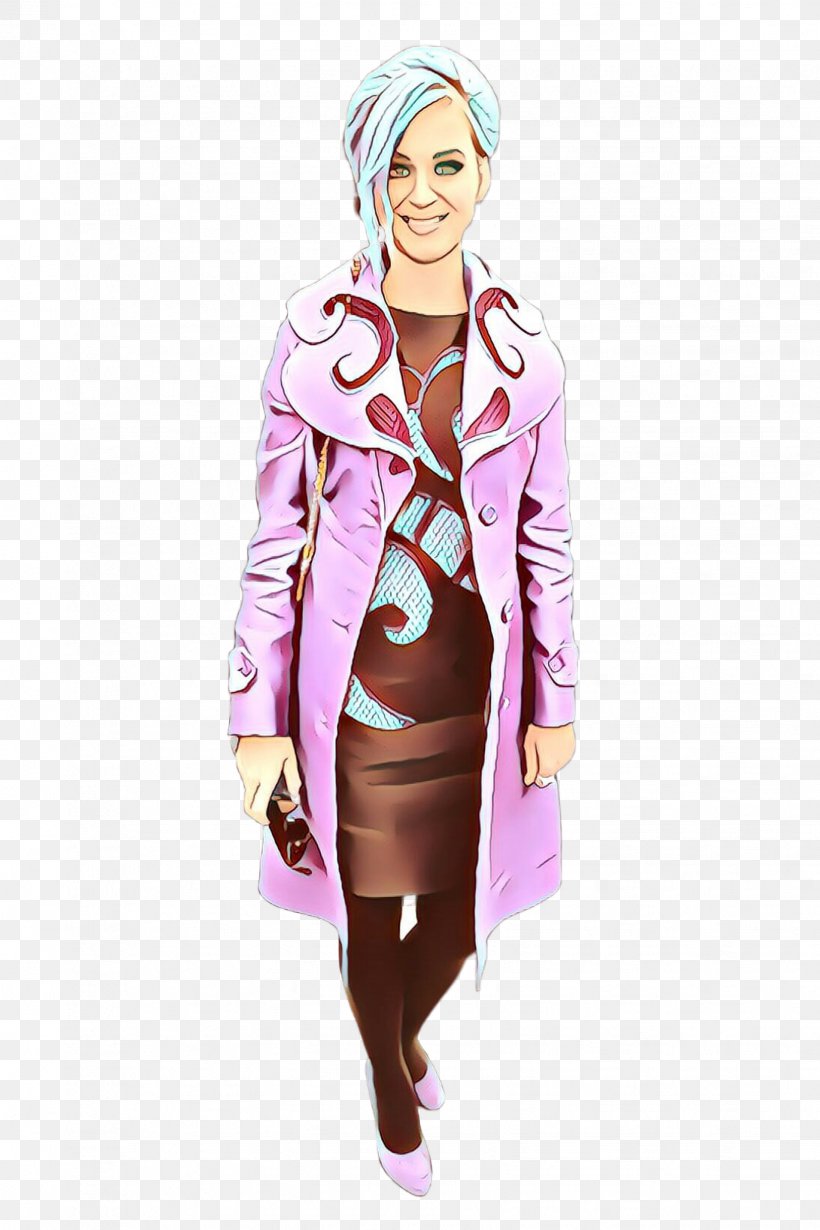 Clothing Pink Outerwear Jacket Fashion, PNG, 1632x2448px, Cartoon, Clothing, Coat, Fashion, Fashion Illustration Download Free