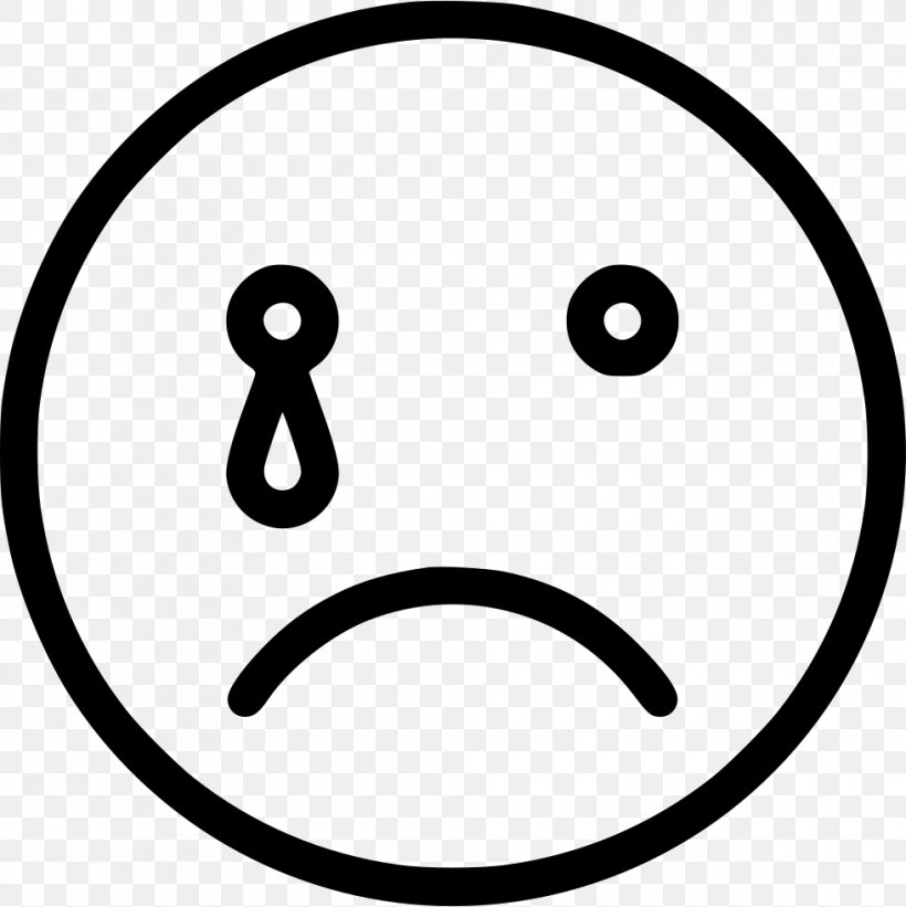 Smiley Emoticon Laughter, PNG, 980x982px, Smiley, Area, Black And White, Crying, Emoji Download Free