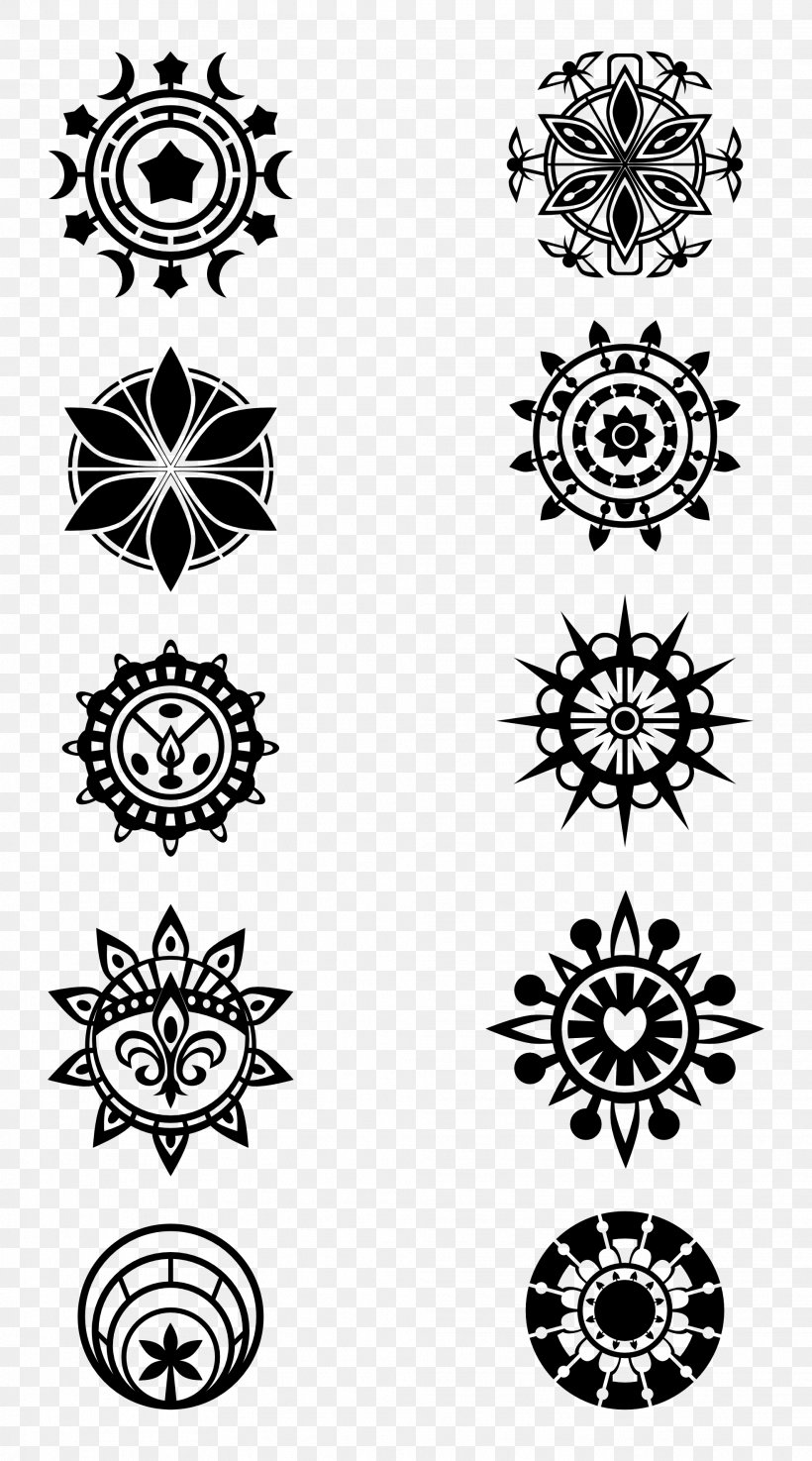 Circle Image Flower Vector Graphics, PNG, 1969x3544px, Flower, Batik, Black, Black And White, Computer Font Download Free