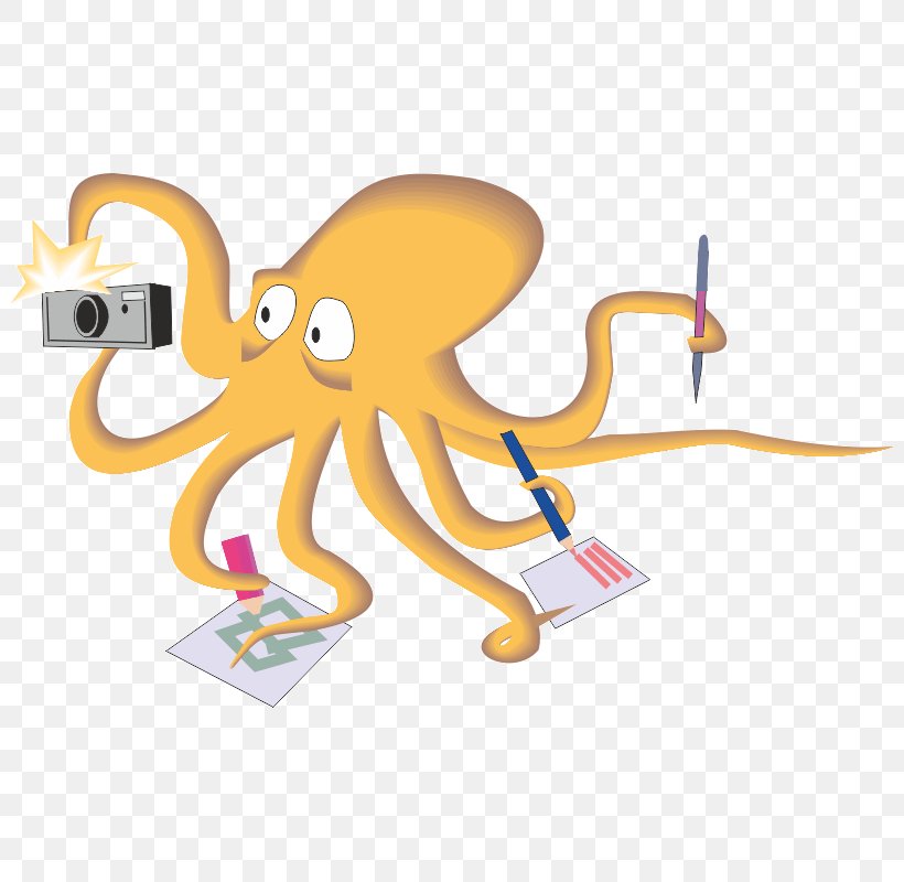 Octopus Clip Art Illustration Vector Graphics, PNG, 800x800px, Octopus, Animal Figure, Cartoon, Cephalopod, Giant Pacific Octopus Download Free