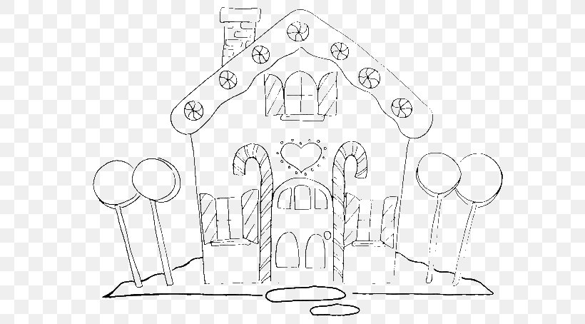 Gingerbread House Candy Cane Lollipop Candy Corn Christmas Coloring Pages, PNG, 600x454px, Gingerbread House, Area, Artwork, Black And White, Calavera Download Free