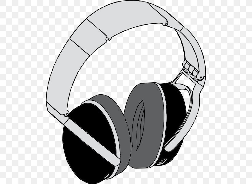 Headphones Clip Art, PNG, 522x599px, Headphones, Audio, Audio Equipment, Black And White, Free Content Download Free