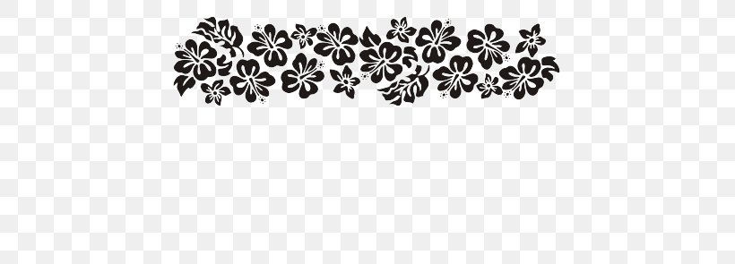 Hawaii Flower Ornament Pattern, PNG, 442x295px, Hawaii, Advertising, Black, Black And White, Digital Image Download Free