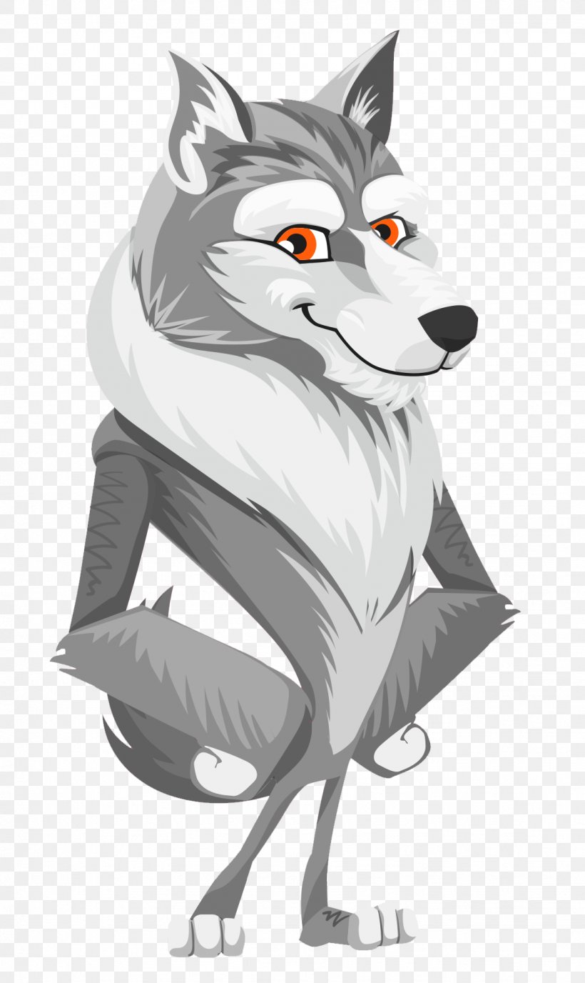 Gray Wolf, PNG, 1126x1890px, Gray Wolf, Art, Black And White, Carnivoran, Cartoon Download Free