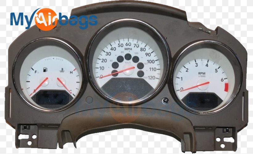 Motor Vehicle Speedometers 2007 Dodge Caliber Car Electronic Instrument Cluster, PNG, 791x501px, 2007, Motor Vehicle Speedometers, Auto Part, Automotive Exterior, Car Download Free