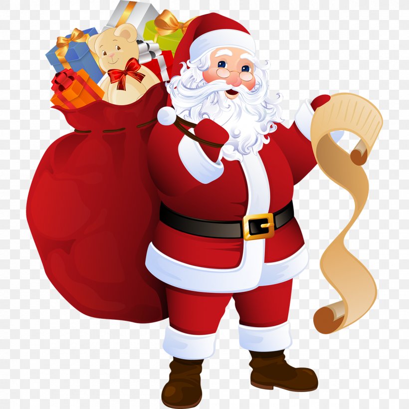 Santa Claus Father Christmas Gift Clip Art, PNG, 1200x1200px, Santa Claus, Christmas, Christmas Decoration, Christmas Dinner, Christmas Eve Download Free