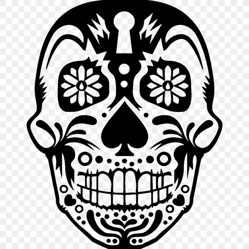 T-shirt Skull Fitness Centre Clothing Wall Decal, PNG, 1200x1200px, Tshirt, Artwork, Black And White, Bone, Clothing Download Free