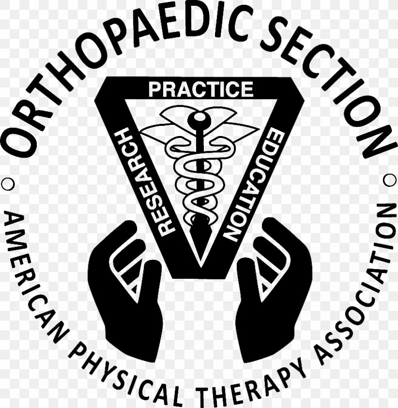 American Physical Therapy Association Orthopedic Surgery Journal Of Orthopaedic & Sports Physical Therapy, PNG, 822x843px, Physical Therapy, Area, Black, Black And White, Brand Download Free