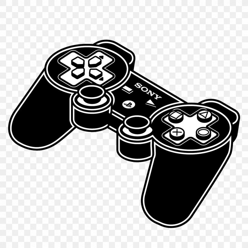 Game Controllers Joystick PlayStation, PNG, 1200x1200px, Game Controllers, All Xbox Accessory, Art, Black, Black And White Download Free