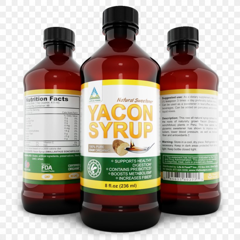 Yacón Syrup Bottle Dietary Supplement, PNG, 1000x1000px, Syrup, Bottle, Dietary Supplement, Drink, Eating Download Free