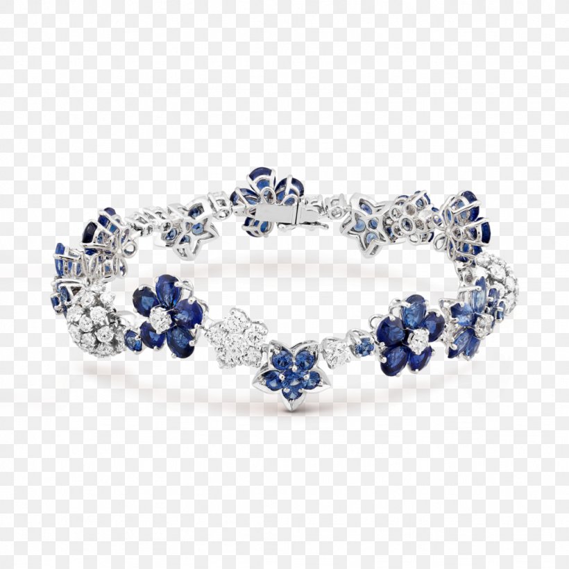 Sapphire Van Cleef & Arpels Bracelet Jewellery Diamond, PNG, 1024x1024px, Sapphire, Bangle, Bling Bling, Blue, Body Jewelry Download Free