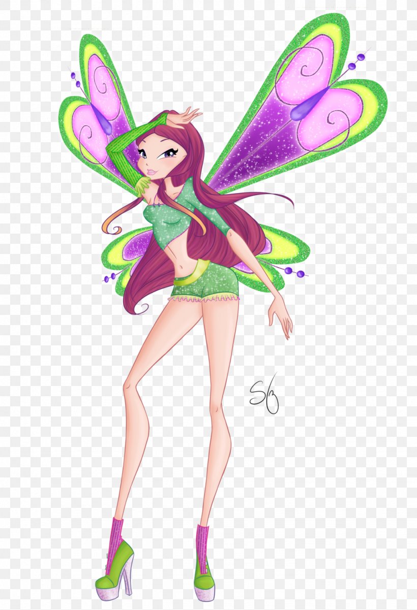 Fairy Roxy Musa Tecna Winx Club, PNG, 1024x1501px, Fairy, Barbie, Believix, Butterfly, Character Download Free