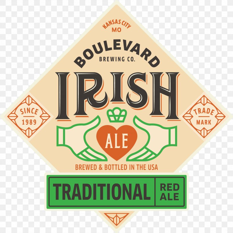 Irish Red Ale Boulevard Brewing Company Beer Logo, PNG, 1901x1903px, Irish Red Ale, Ale, Area, Beer, Beer Brewing Grains Malts Download Free