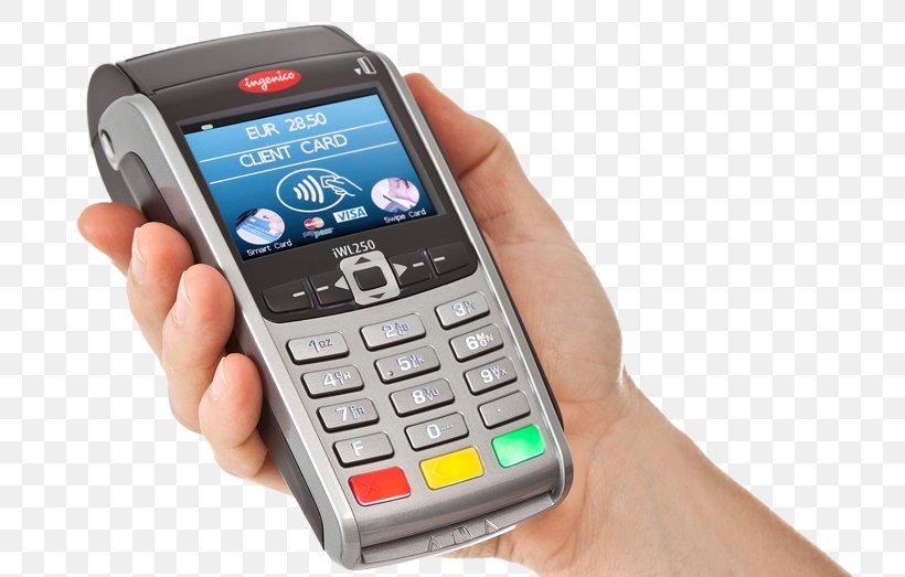 Payment Terminal Ingenico Point Of Sale Bank Credit Card, PNG, 744x523px, Payment Terminal, Bank, Cash Register, Cellular Network, Communication Device Download Free