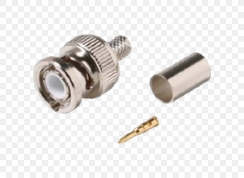 Coaxial Cable RG-6 BNC Connector RG-59 Electrical Connector, PNG, 600x600px, Coaxial Cable, Bnc Connector, Closedcircuit Television, Coaxial, Crimp Download Free