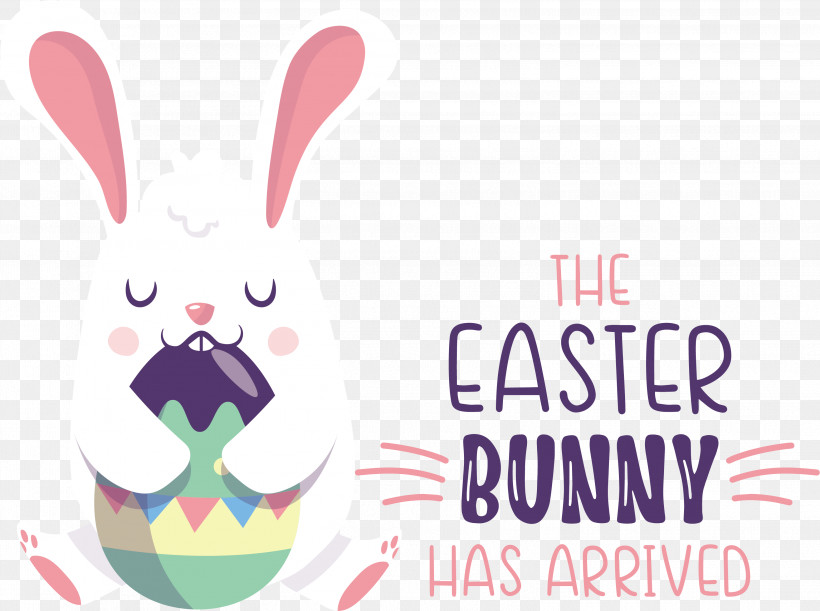 Easter Bunny, PNG, 3112x2319px, Rabbit, Biology, Cartoon, Easter Bunny, Logo Download Free