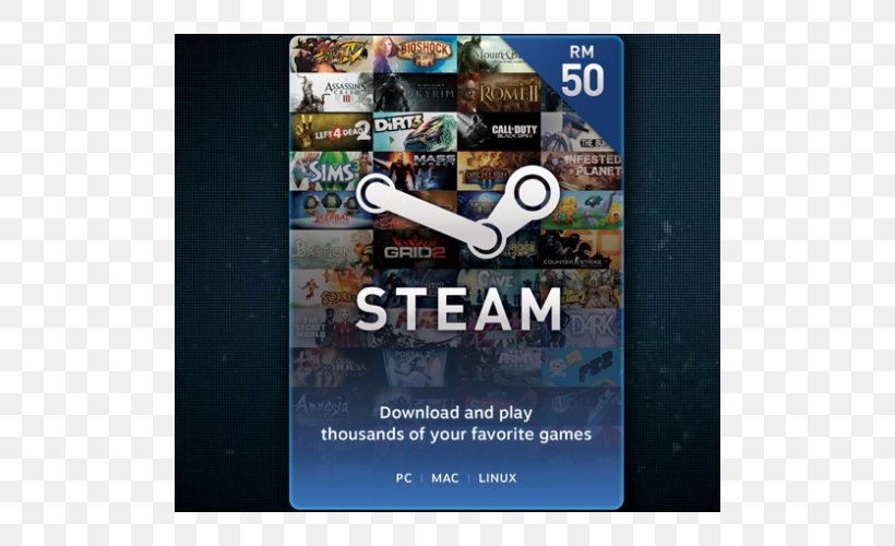Gift Card Steam Trading Cards Discounts And Allowances G2A, PNG, 500x500px, Gift Card, Advertising, Brand, Credit Card, Digital Card Download Free