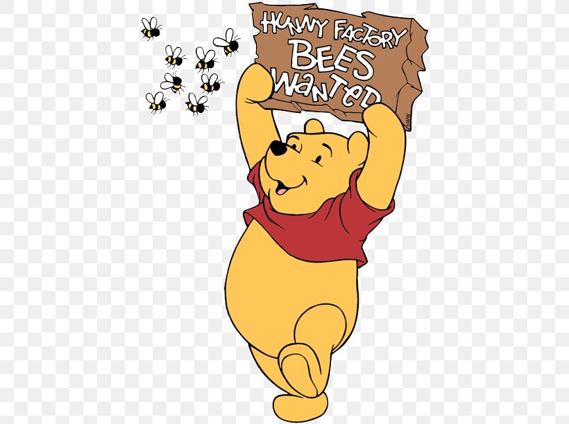 Winnie-the-Pooh Bee Kaplan Tigger Bear Clip Art, PNG, 420x612px, Winniethepooh, Area, Art, Artwork, Bear Download Free