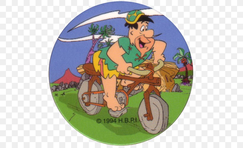 Animated Cartoon Illustration Bicycle Legendary Creature, PNG, 500x500px, Cartoon, Animated Cartoon, Bicycle, Fictional Character, Flintstones Download Free
