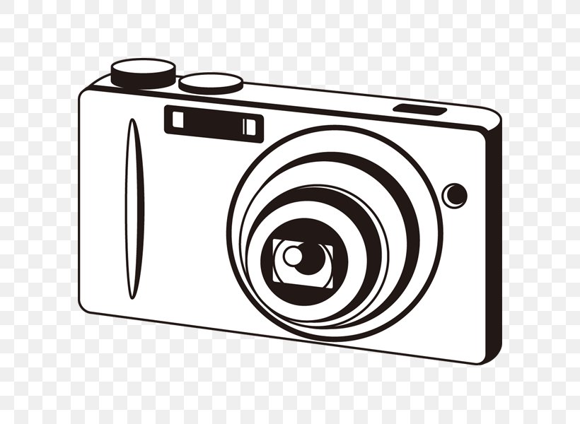 Digital Cameras Illustration Camera Lens Image, PNG, 600x600px, Digital Cameras, Black And White, Brand, Camera, Camera Lens Download Free