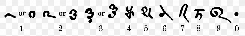 Arabic Numerals Khmer Numerals Mathematics Number Hindu–Arabic Numeral System, PNG, 1955x295px, Arabic Numerals, Algorithm, Arabic, Black, Black And White Download Free