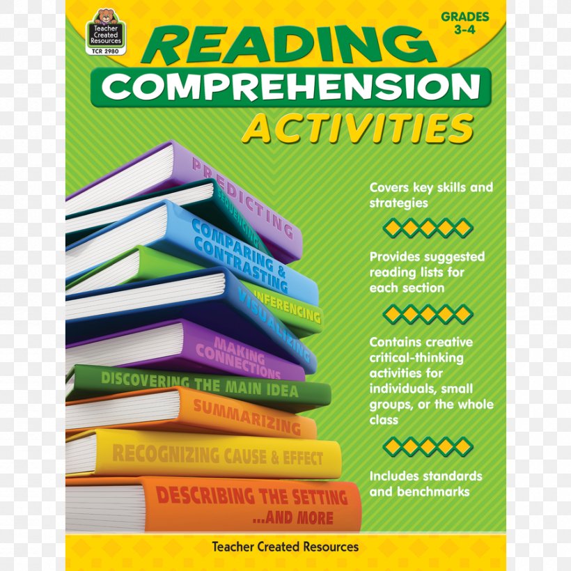 Reading Comprehension Activities, Grades 5-6 By Jennifer Cripe Reading Comprehension Activities: Grades 3-4 Paper Art, PNG, 900x900px, Paper, Art, Art Paper, Material, Text Download Free