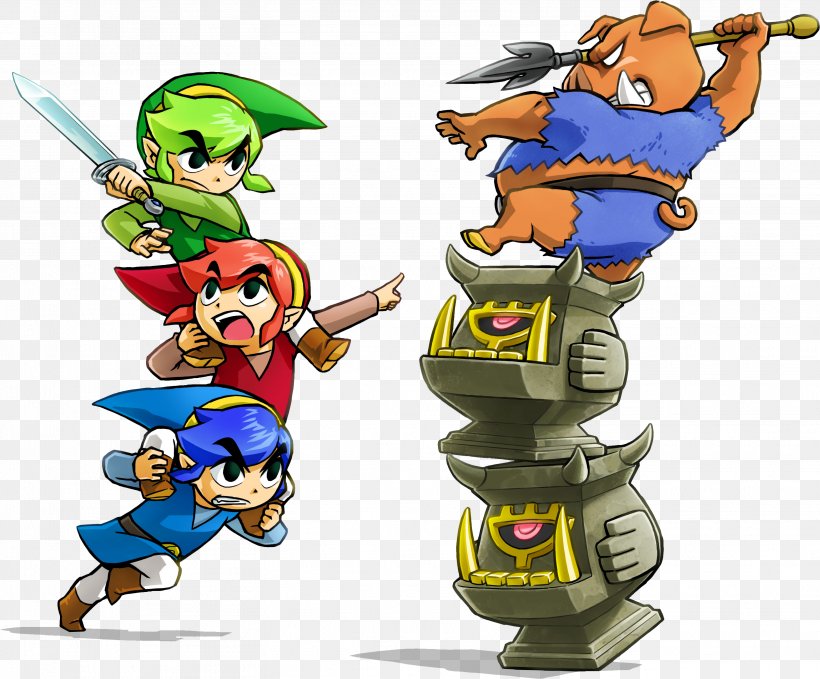 The Legend Of Zelda: Tri Force Heroes The Legend Of Zelda: Breath Of The Wild The Legend Of Zelda: Four Swords Adventures Link Video Game, PNG, 3117x2583px, Legend Of Zelda Tri Force Heroes, Boss, Cartoon, Cooperative Gameplay, Dungeon Crawl Download Free