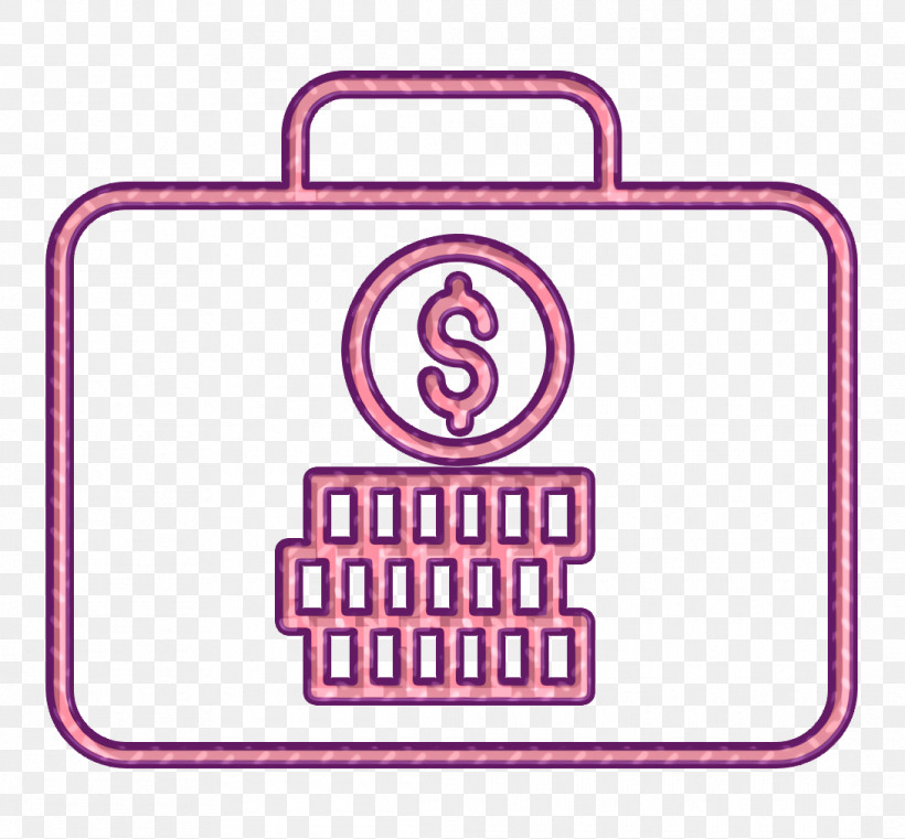 Business And Finance Icon Investment Icon Suitcase Icon, PNG, 1090x1012px, Business And Finance Icon, Investment Icon, Line, Line Art, Pink Download Free