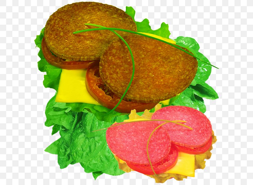 Hamburger Vegetarian Cuisine Breakfast Veggie Burger, PNG, 600x600px, Hamburger, Bacon, Bread, Breakfast, Cabbage Download Free