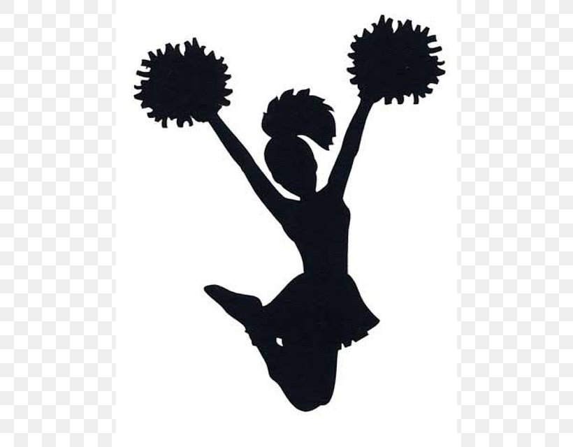 Cheerleading Silhouette Sport Clip Art, PNG, 488x640px, Cheerleading, Black And White, Cheering, Fan, Line Art Download Free