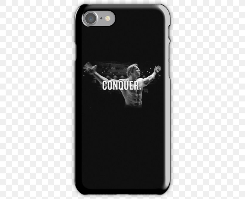 IPhone 7 IPhone 6 Mr. Olympia Bodybuilding, PNG, 500x667px, Iphone 7, Arnold Schwarzenegger, Black And White, Bodybuilding, Iphone Download Free
