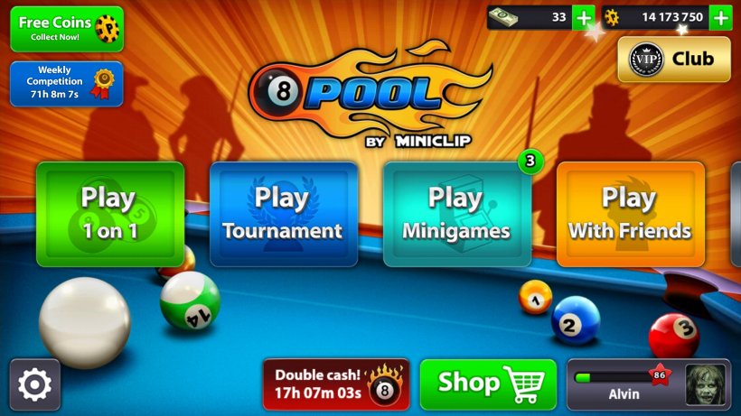 OurWorld 8 Ball Pool Coin Eight-ball, PNG, 1920x1080px, 8 Ball Pool, Ourworld, Android, Billiard Ball, Championship Download Free