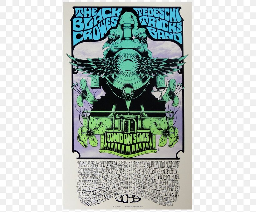 Poster The Black Crowes Tedeschi Trucks Band Queens Of The Stone Age Concert, PNG, 500x682px, Poster, Alan Forbes, Black Crowes, Concert, Creativity Download Free