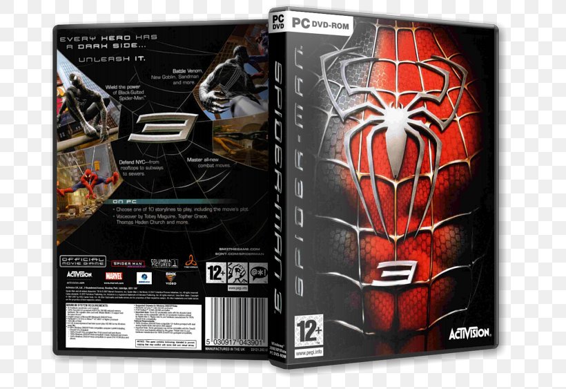 Spider-Man 3 Ultimate Spider-Man MediaFire Game, PNG, 750x563px, Spiderman, Computer, Dvd, Electronics, Game Download Free