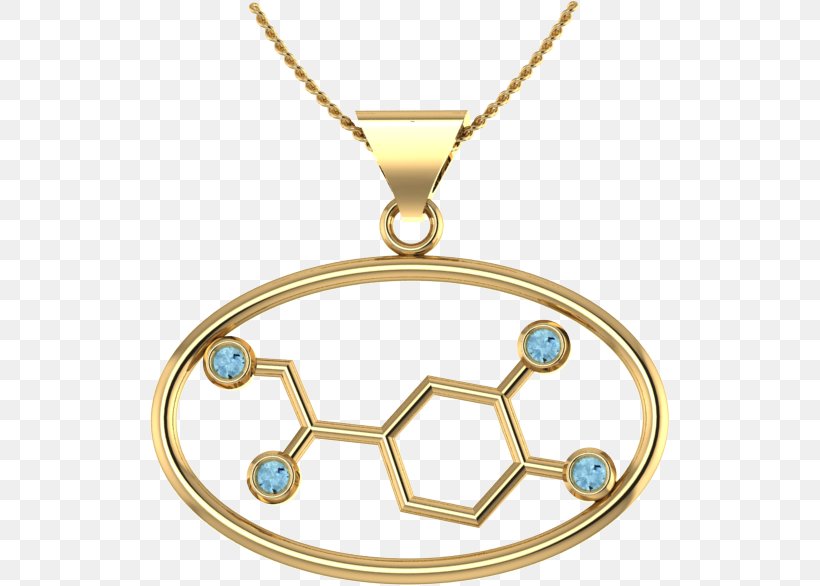 Locket Molecule Gold Norepinephrine Necklace, PNG, 520x586px, Locket, Body Jewellery, Body Jewelry, Chemical Substance, Fashion Accessory Download Free