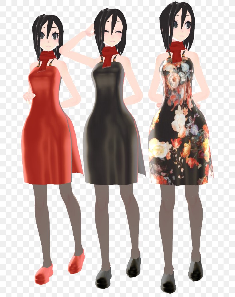 Mikasa Ackerman Attack On Titan Formal Wear Dress DeviantArt, PNG, 687x1035px, Watercolor, Cartoon, Flower, Frame, Heart Download Free