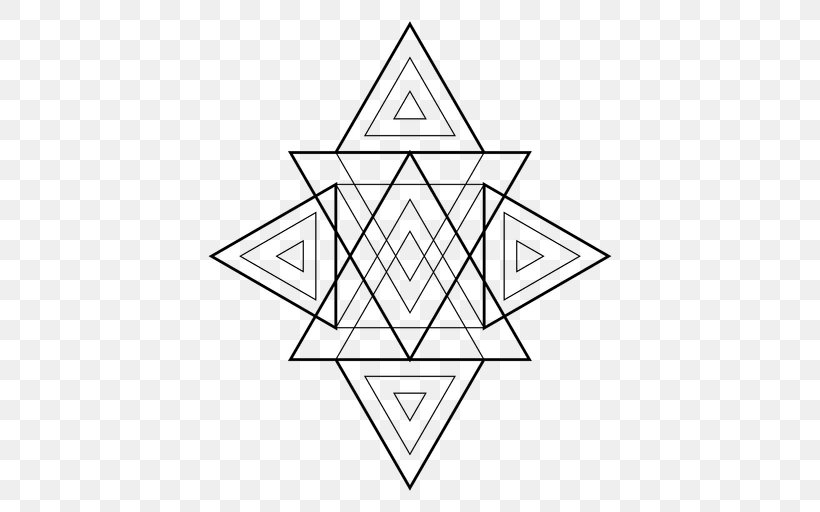 Triangle Sacred Geometry Geometric Shape Area, PNG, 512x512px, Triangle, Area, Black And White, Geometric Shape, Geometry Download Free
