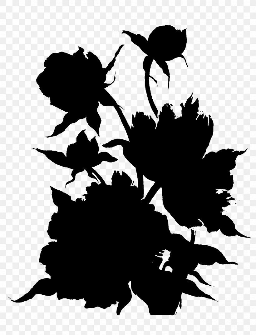 Clip Art Flower Silhouette Pattern Leaf, PNG, 1200x1570px, Flower, Black M, Blackandwhite, Botany, Branching Download Free