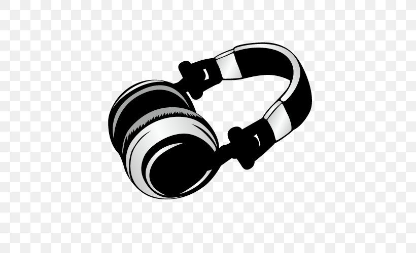 Headphones Download Clip Art, PNG, 500x500px, Headphones, Audio, Audio Equipment, Black And White, Disc Jockey Download Free