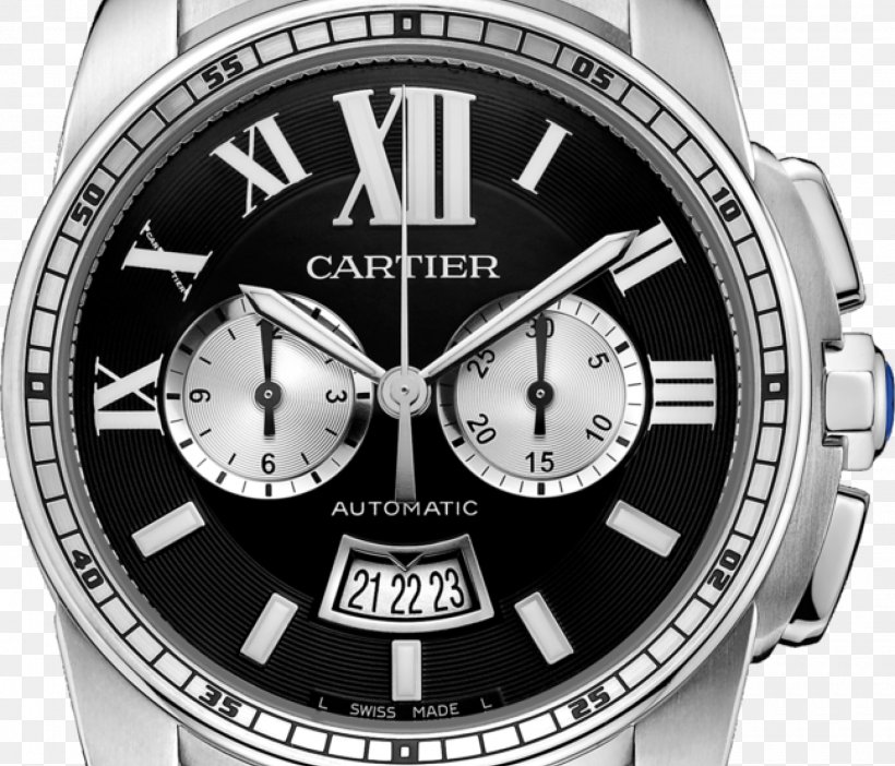 Cartier Tank Chronograph Automatic Watch, PNG, 2000x1714px, Cartier, Automatic Watch, Black And White, Brand, Cartier Ballon Bleu Download Free