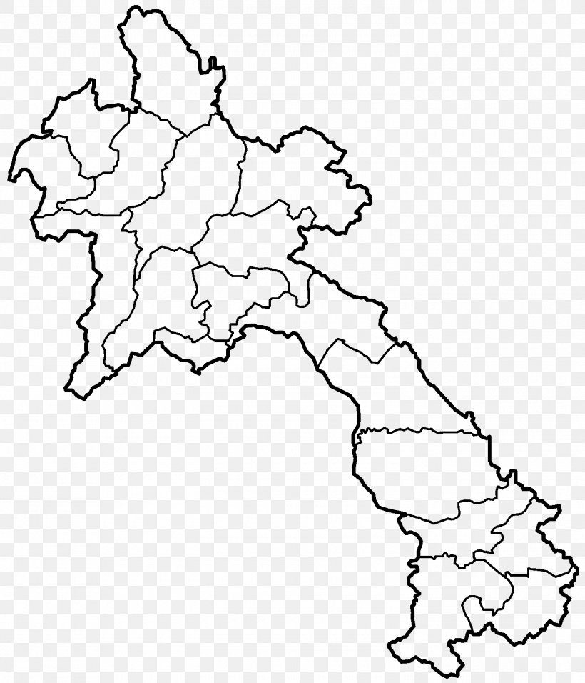 Provinces Of Laos Bolaven Plateau Blank Map Vietnam, PNG, 1500x1750px, Provinces Of Laos, Area, Black And White, Blank Map, Bolaven Plateau Download Free
