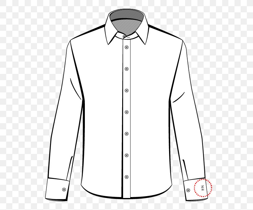 Clothing Dress Shirt Collar Sleeve, PNG, 600x682px, Clothing, Black, Black And White, Button, Collar Download Free